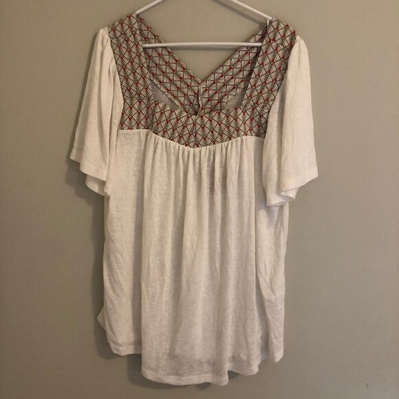 KORI Plus White Flowy Top New with Tags! - Picture 1 of 6